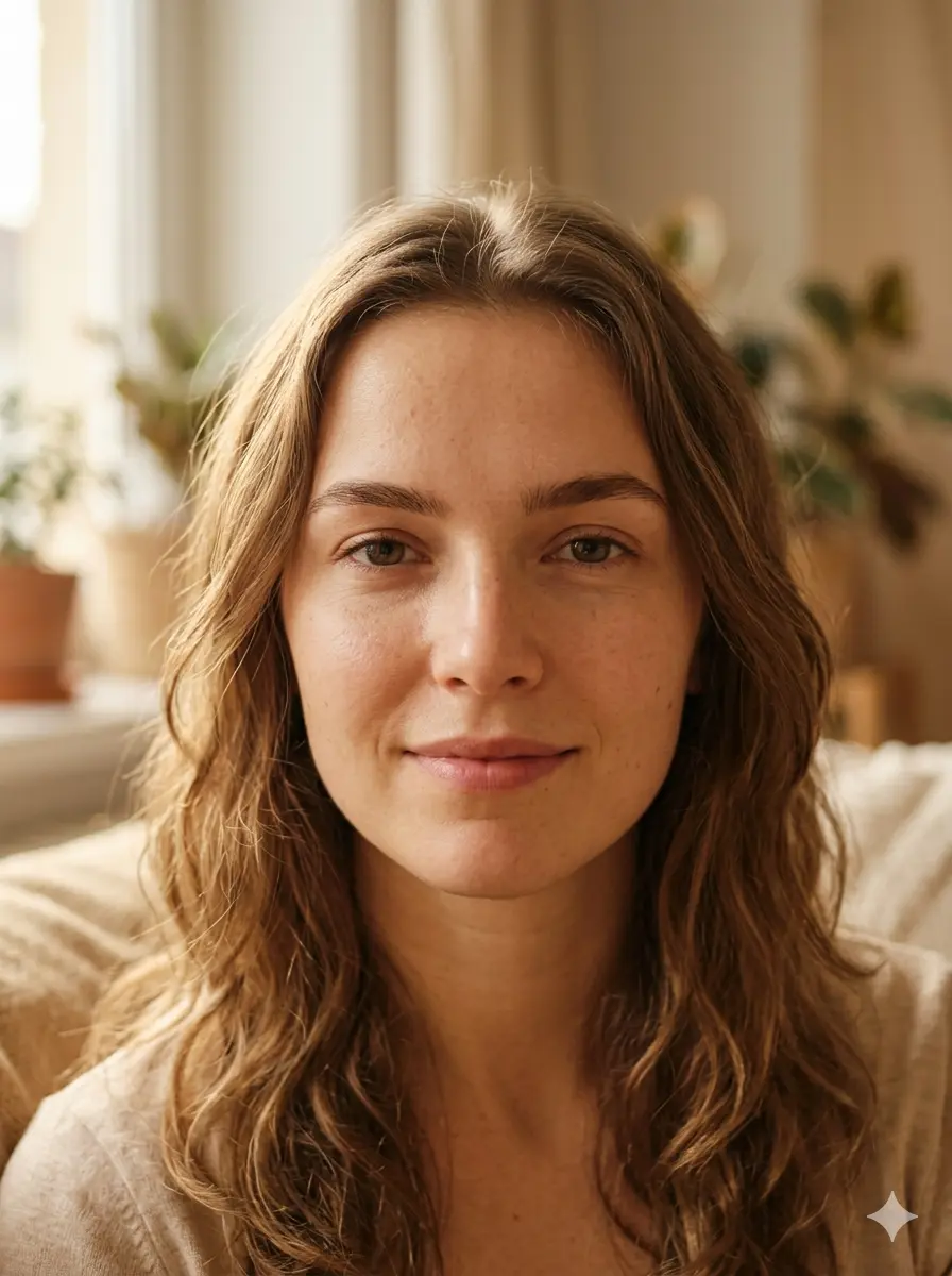 Portrait jeune femme peau naturelle
