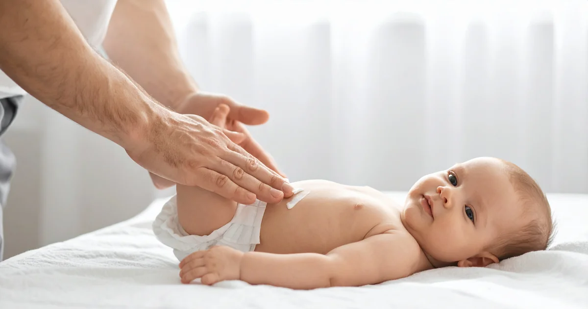Soins des fesses du bébé, crème protectrice douce